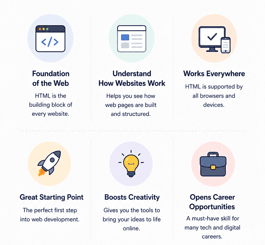 why learning html is important